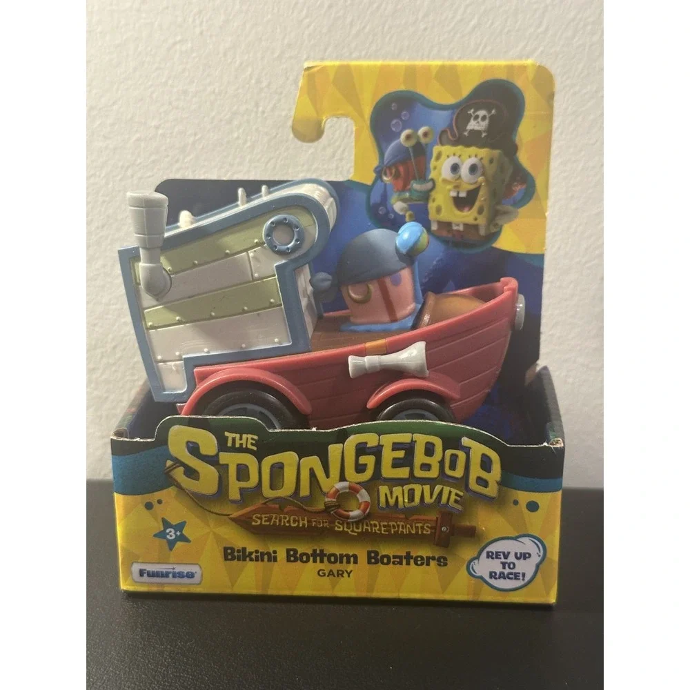 Nickelodeon SpongeBob The Movie Bikini Bottom Boaters Gary Pull Back Toy 73114